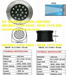 Lampu Kolam Renang LED Inbow 36 watt dan 48 watt Lampu Kolam Renang LED Inbow 36 watt dan 48 watt